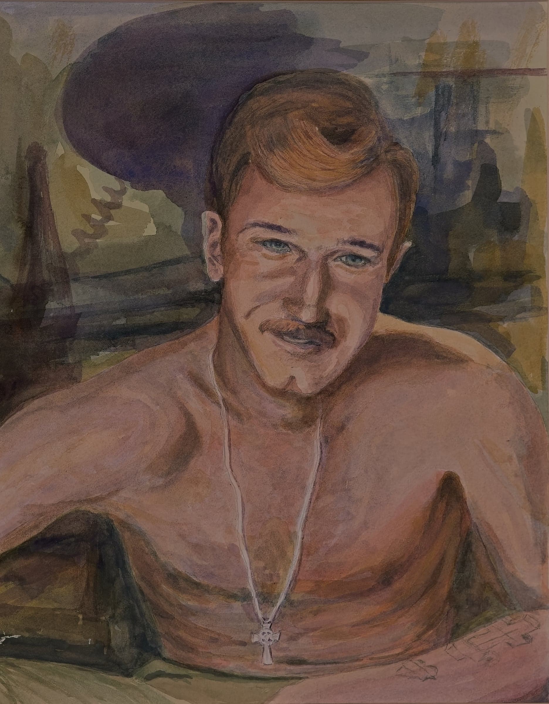 Self-portrait by John Benscoter from his Vietnam years